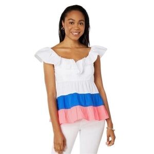 LILLY PULITZER Emie Ruffle Top